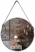 Tutumi Tutumi, okrúhle zrkadlo na pásiku 65 cm CFZL-MR065, čierna, HOM-08999