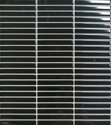 Keramická mozaika Premium Mosaic Kit Kat black 28x31 cm lesk MOSKK3BKL