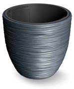 Kvetináč s vkladom FURU antracitový