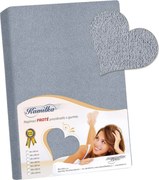 Bellatex Froté prestieradlo Kamilka modrosivá, 200 x 220 cm