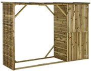 Prístrešok na náradie a drevo, borovica 253x80x170 cm