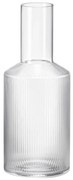 Ferm Living Sklenená karafa Ripple 900 ml