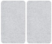 Kryty na sporák z tvrdeného skla v súprave 2 ks 52x30 cm Transparent - Allstar