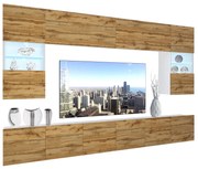 Obývacia stena Belini Premium Full Version dub wotan + LED osvetlenie Nexum 17