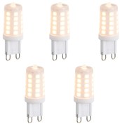 Sada 5 stmievateľných LED žiaroviek G9 Opal 3W 250lm 2200K