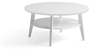 Konferenčný stolík HOLLY, Ø 1000x500 mm, biely