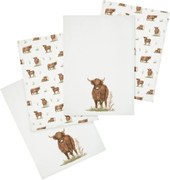 Bavlnené utierky v súprave 4 ks 50x70 cm Angus Highland Cow – Catherine Lansfield