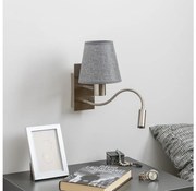 Brilagi - LED Nástenná lampa NUBILA 1xE27/25W/230V + LED/3W chróm/šedá