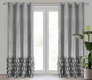 ZATEMŇOVACÍ ZÁVES NA KRÚŽKOCH CARLI 140X250 CM STRIEBORNÁ