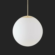 Osmont 70154 Isis P4 Pm-m Hp závesné plastové svietidlo mosadz leštená biela