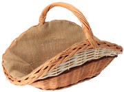 ČistéDrevo Prútený kôš na drevo svetlý