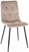 Jedálenská stolička Tom Velvet, béžová