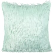 CHLPATÁ DEKORAČNÁ OBLIEČKA NA VANKÚŠ 819 45X45 CM MENTOLOVÁ