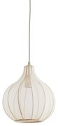 Béžové závesné svietidlo s textilným tienidlom ø 29 cm Elati – Light & Living