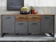 Široká úložná komoda Prime, vintage optika dreva%