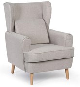 Látkové kreslo ROCO, béžová