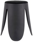 Čierna plastová stolička Savor – Leitmotiv