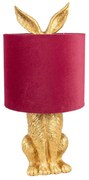 Gold & Red RABBIT Easter lampička