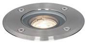 Moderné vonkajšie zemné bodové svetlo oceľ 35 mm nastaviteľné IP65 - Delux