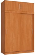 Skriňa s posuvnými dverami a nadstavcom 150 cm CLP mono olcha