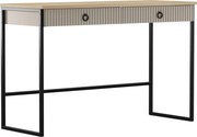 Toaletný stolík, sivohnedá Taupe/dub silverjack, DOMCA 2S