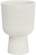 Obal na kvetináč plastový elho Vibes fold coupe Ø14 x 14,5 cm biely