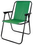 Skladacia kempingová stolička zelená