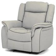 Autronic BONTEC Polohovacie kreslo, elektrické zabudované ovládanie, šedá, ekokoža, TV-4119 GREY Farba: Béžová