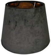 Tmavosivé semišové tienidlo Coraline - 20*30*21cm