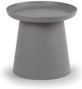 Plastový kávový stolík FUNGO, priemer 500 mm, sivý
