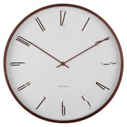 Karlsson 6014WH dizajnové nástenné hodiny biele,priemer  40 cm