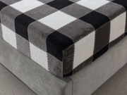 XPOSE® Mikroplyšová plachta KOSTKA Exclusive - sivá 180x200 cm