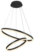 Brilagi - LED Stmievateľný luster na lanku CIRCLE LED/70W/230V 3000-6500K čierna +DO BG1416