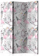 Artgeist Paraván - Flamingos and Twigs [Room Dividers]