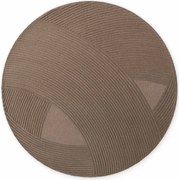 Ted Baker, Kusový koberec Ted Baker Kensington 106401 Brown kruh, 160x160, hnedá, kancelária