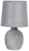 Sivá nočná lampa TERRACOTTA Ø15*26