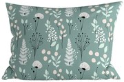 Dekoračná obliečka na vankúš WILD FLOWERS 50x70 cm, mentolová