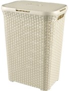 Curver Kôš na špinavú bielizeň STYLE 60l krémovo biela