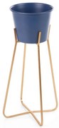 Kvetináč DONICA 1294 - modrý/zlatý