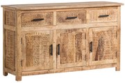 furniture-nabytek.cz - Masívny príborník Mumbai z mangového dreva, lakovaný, hnedý – 140×42×80 cm