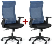 Kancelárska stolička HARPER 1+1 ZADARMO, modrá