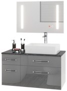 Kúpeľňový nábytok Euphoria EUP P 90L/0/W/S/0/BK/MB