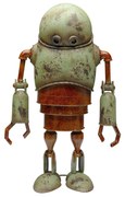 Robot Lamy dekoračná soška zelená 84 cm