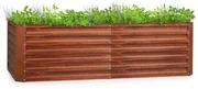 Rust Grow, vyvýšený záhon, záhradný záhon, pozinkovaný oceľový plech, hrdzavá úprava