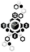 Moderné nástenné hodiny HEXAGON