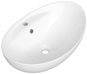 Gamma Fado, umývadlo na dosku 590x385x215 mm, biela lesklá, GMA-UC-FADO