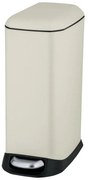Krémový pedálový oceľový odpadkový kôš 12 l Design – Wenko