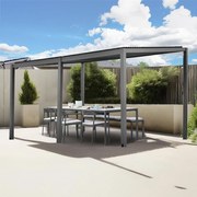 Pultová bioklimatická pergola s lamelami 3 x 4 M