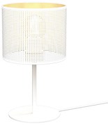 Stolná lampa LOFT SHADE 1xE27/60W/230V pr. 18 cm biela/zlatá