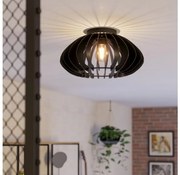 Eglo 901001 - Stropné svietidlo COSSANO 1xE27/40W/230V pr. 45 cm čierna
